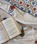 Blooming Lines Block Printed Single-Bed Dohar