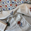Blooming Lines Block Printed Single-Bed Dohar