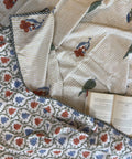 Blooming Lines Block Printed Single-Bed Dohar