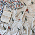 Blooming Lines Block Printed Single-Bed Dohar