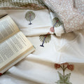 Peach Petal Heaven Block Printed Single-Bed Dohar