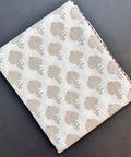 Umbrella Garden Block Printed Double Bed Mulmul Dohar