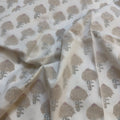 Umbrella Garden Block Printed Double Bed Mulmul Dohar