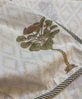 Floral Chattai Weave Block Printed Double Bed Mulmul Dohar