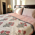 Mughal Mystique Double Bed Hand Block Printed Quilt