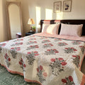 Mughal Mystique Double Bed Hand Block Printed Quilt