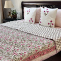 Kalamkari Dreams Double Bed Hand Block Printed Quilt