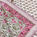 Kalamkari Dreams Double Bed Hand Block Printed Quilt