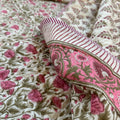Kalamkari Dreams Double Bed Hand Block Printed Quilt