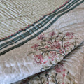 Mughal Mirage Double Bed Hand Block Printed Quilt