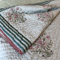 Mughal Mirage Double Bed Hand Block Printed Quilt