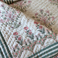 Mughal Mirage Double Bed Hand Block Printed Quilt