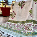 Hibiscus Symphony Block Printed Throw