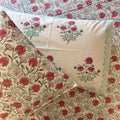Ornate Garden Block Printed Bedsheet