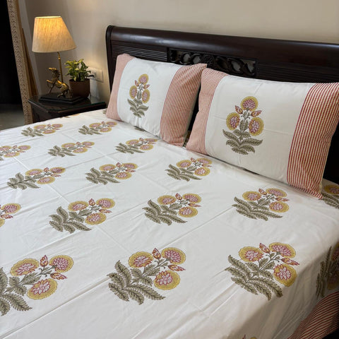 Pitambar Block Printed Bedsheet
