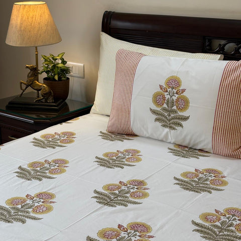 Pitambar Block Printed Bedsheet